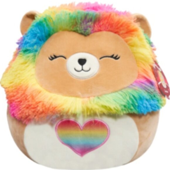 Squishmallows Original - Lianne the Lion with Rainbow Heart - 12 Inch - Plush - Picture 1 of 3